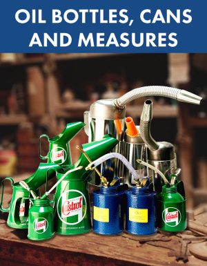 Oil Bottles, Cans & Measurers