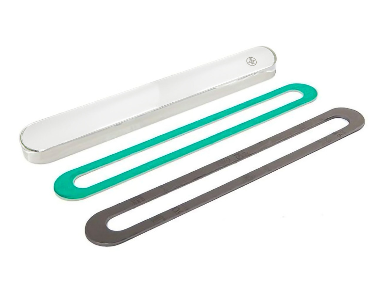 B1 Transparent Level Glass 115mm x 34mm x 17.5mm C/W Gaskets