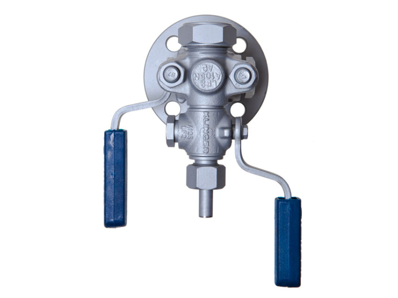 Klinger Bottom Gauge Cock Assy Flanged DN20 PN40 - LH