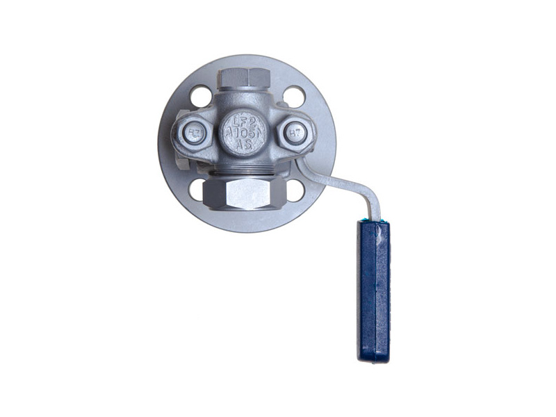 Klinger Top Gauge Cock Flanged DN20 PN40 - RH