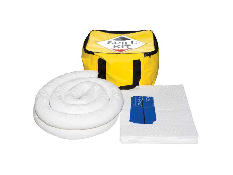 Oil & Fuel Spill Kit - Cube Bag - Absorbs 35L