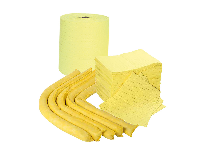 Chemical Absorbent Refill Pack: Pads/Socks/Roll