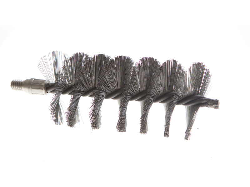 3" Dia. x 6" LG Wire Tube Brush 1/2" Whit Male Con.