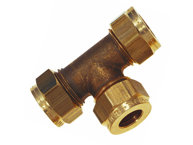 1/4" OD Equal Tee Compression
