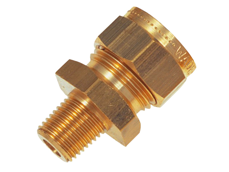 1/8" BSP x 1/4" OD Stud Coupling