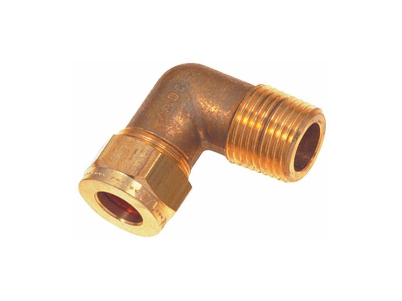 3/8" OD x 1/4" Male Stud Elbow