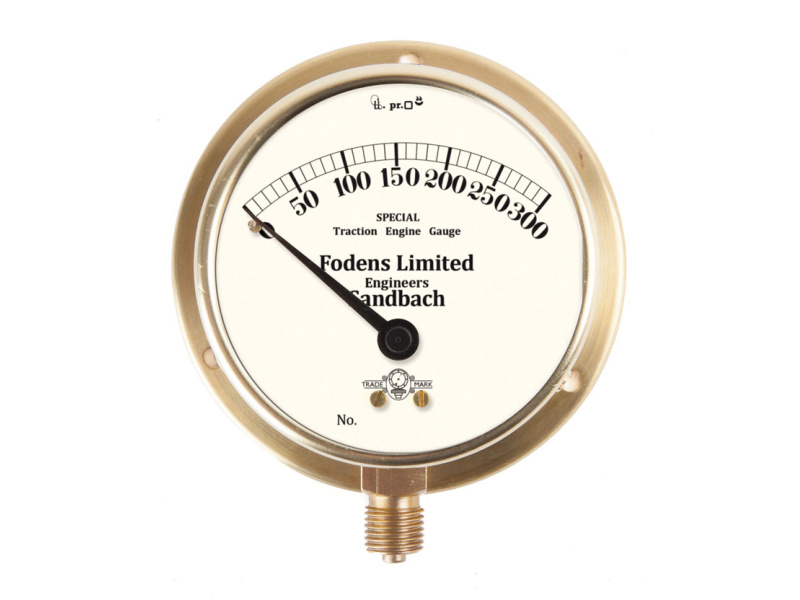 3" Dial New Heritage Pressure Gauge - Fodens Limited