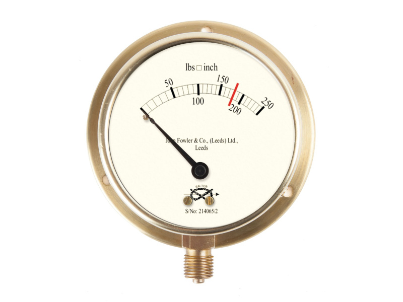 3" Dial New Heritage Pressure Gauge - John Fowler & Co.