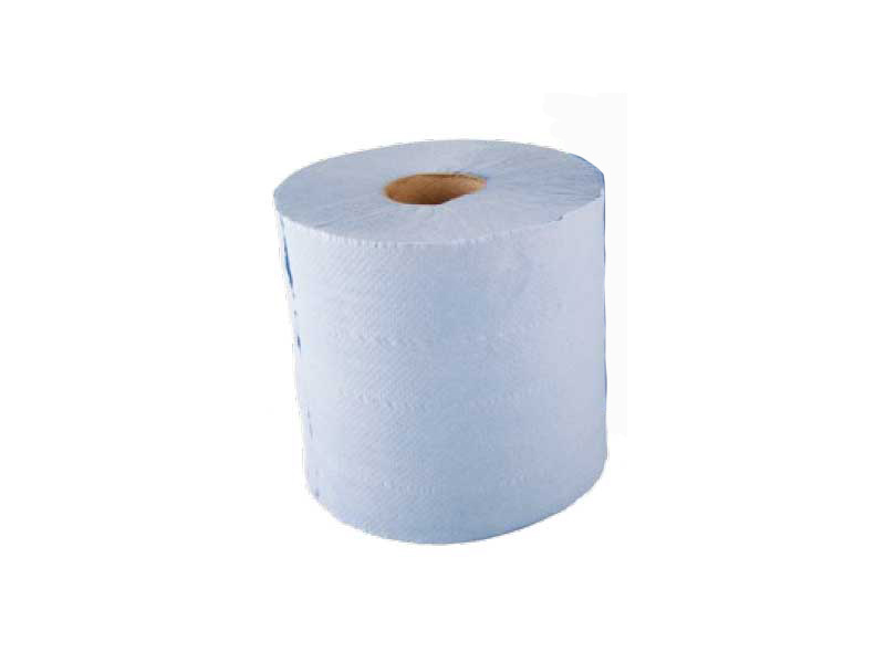2-Ply Blue Paper Roll - 28cm Wide - 1 x 1000 Sheet Rolls