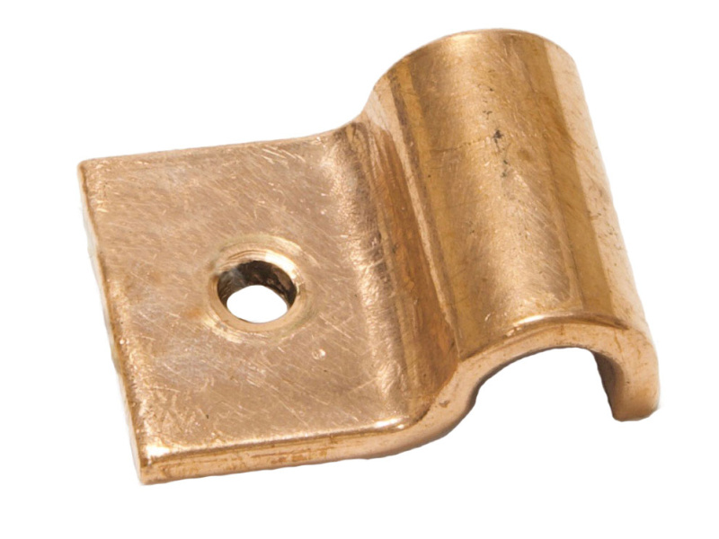 1/2" Pipe Fastening Bracket - Single - Small - Copper