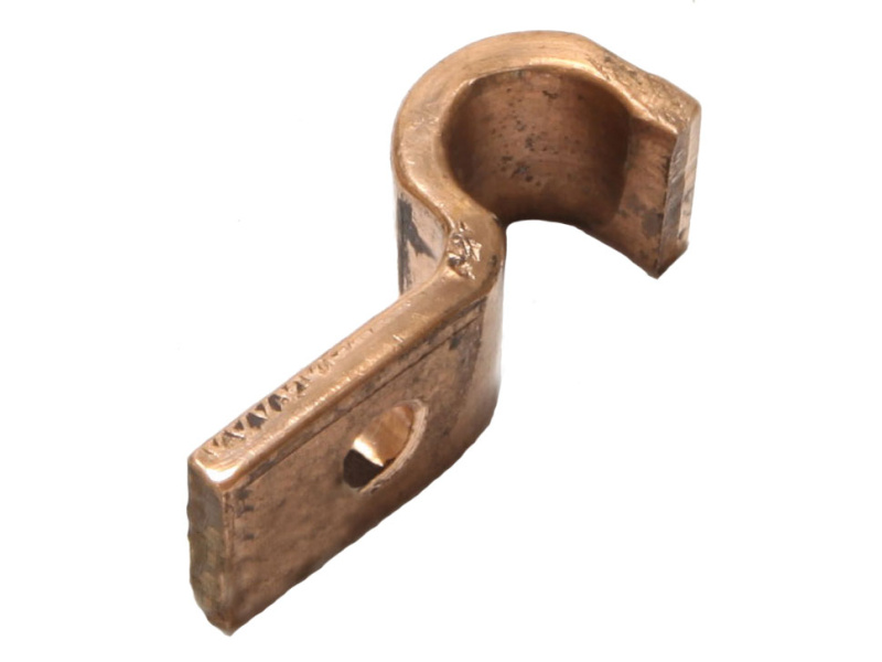 3/8" Pipe Fastening Bracket - P Clip - Large - Copper
