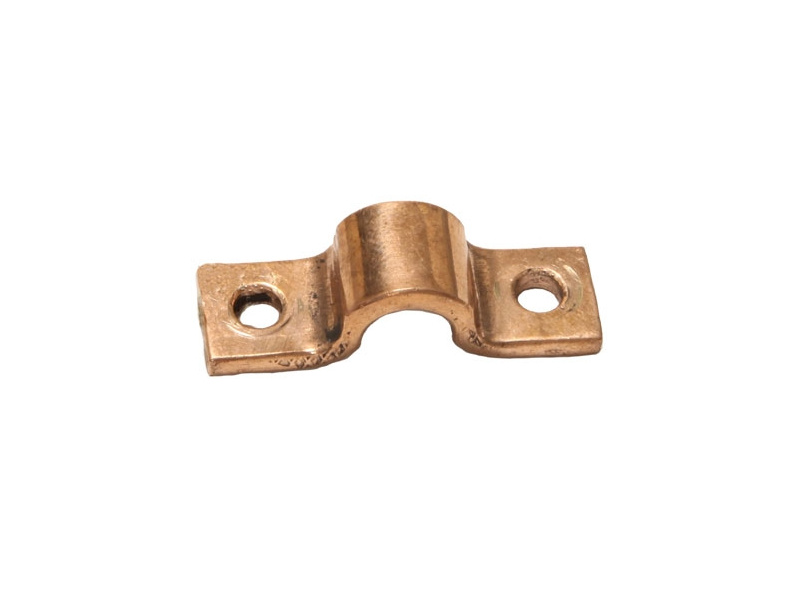 3/8" Pipe Fastening Bracket - Single - Small - Copper