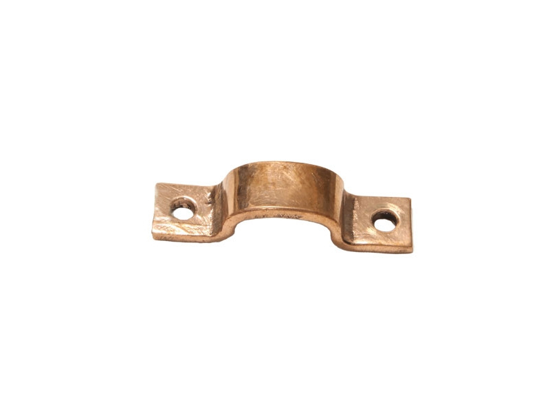 3/8" Pipe Fastening Bracket - Twin - Small - Copper