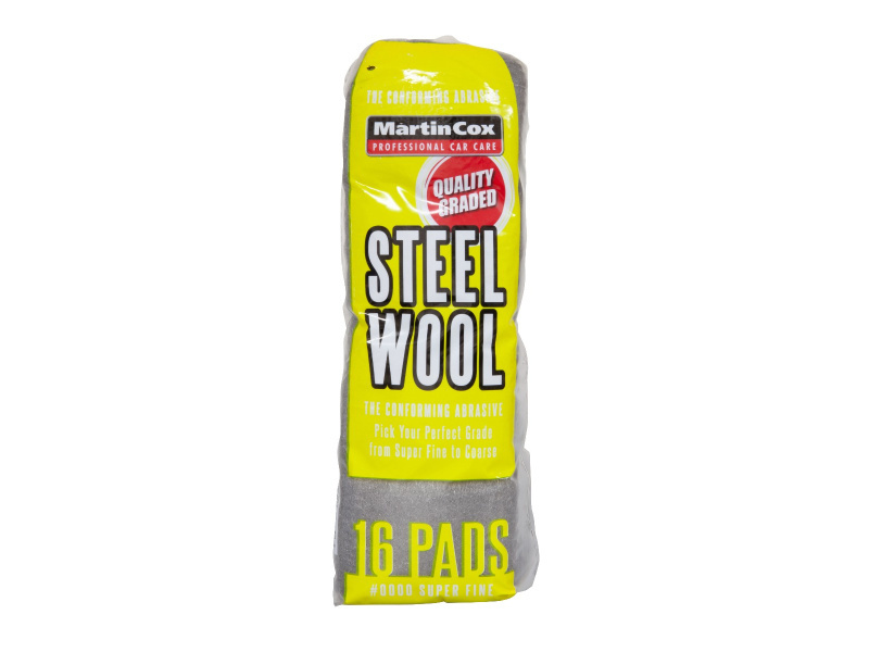 Steel Wool #0000 Super Fine Grade Pack of 16 Pads