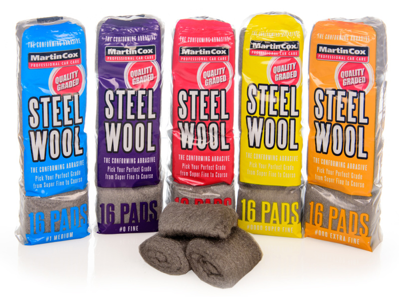 Steel Wool Full 5 Grade Kit Pack Of 80 Pads