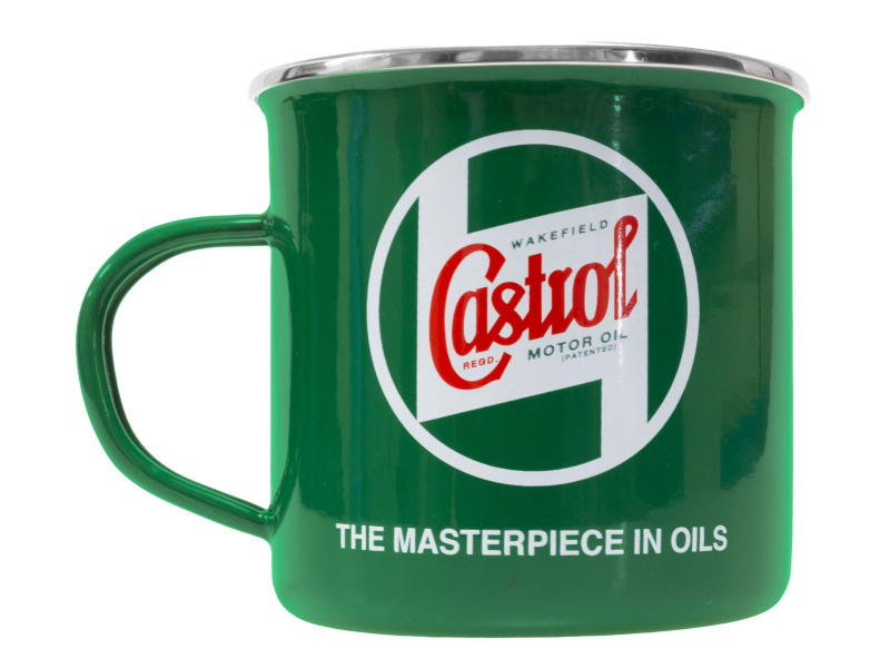 Castrol Classic Traditional Style Enamelled Tin Mug