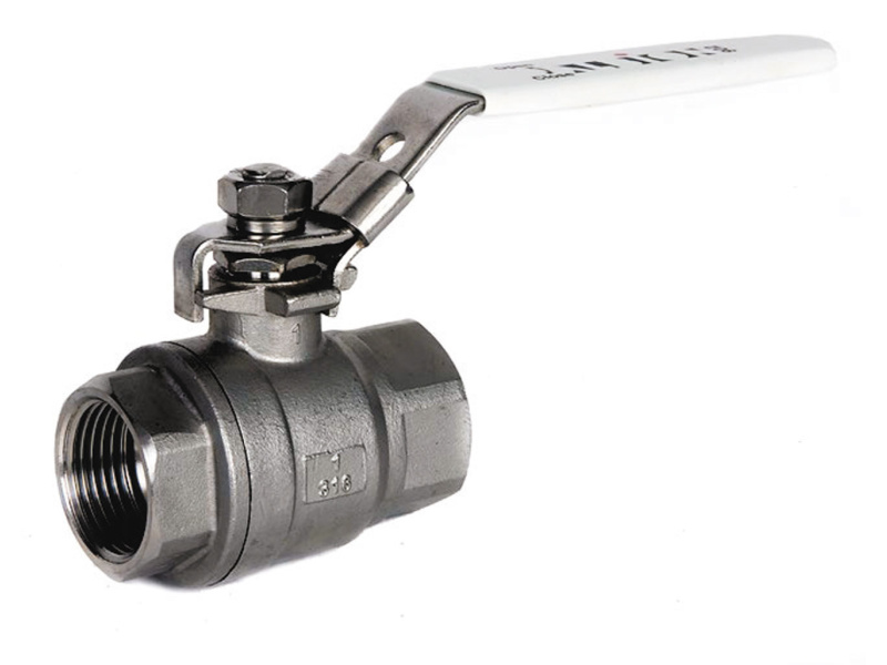 1" BSPT S/Steel 2PC Ball Valve F/F Ends