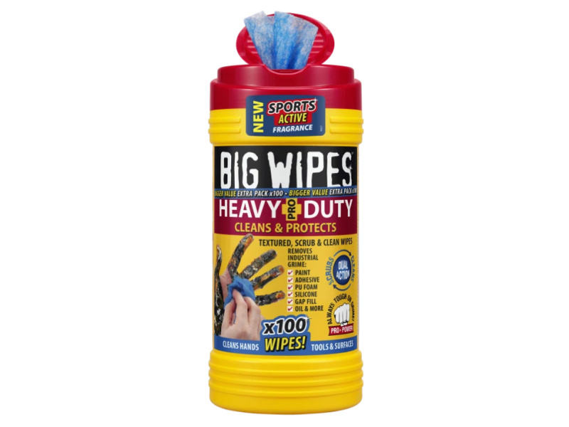 Heavy Duty Pro+Power "BIG WIPES" Tub 100