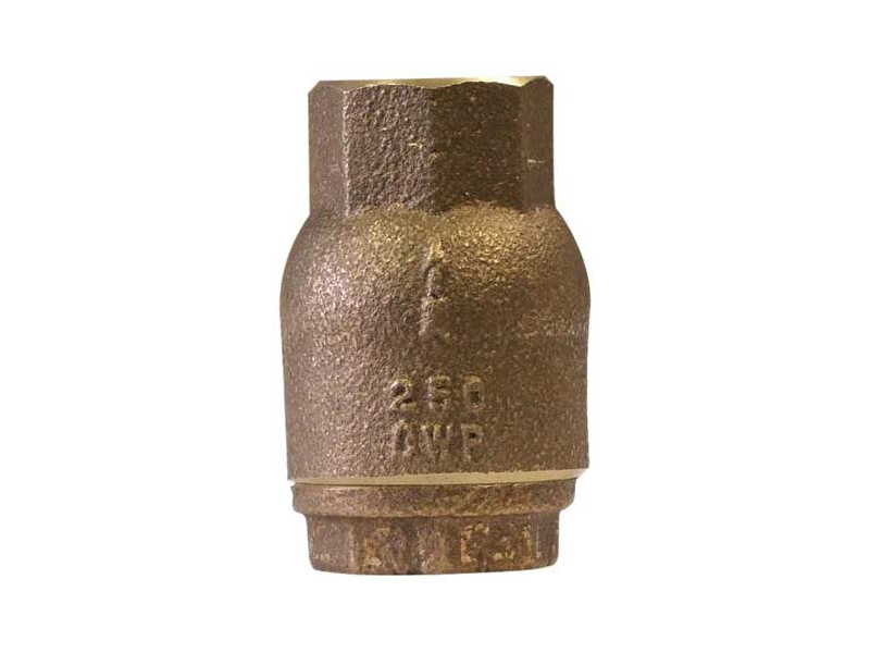 1 1/4" BSPT Bronze Spring Check Valve