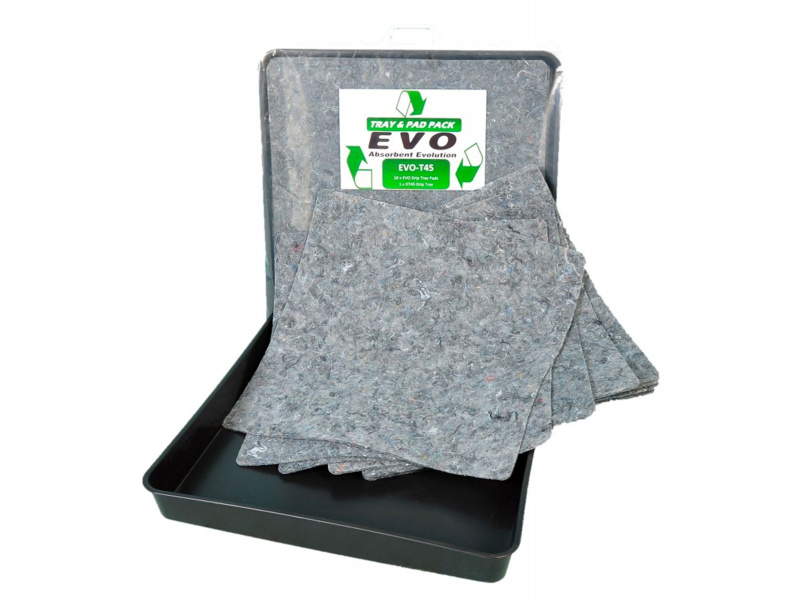 Drip Tray C/W 10 EVO Absorbent Pads - 60 x 60 x 7cm