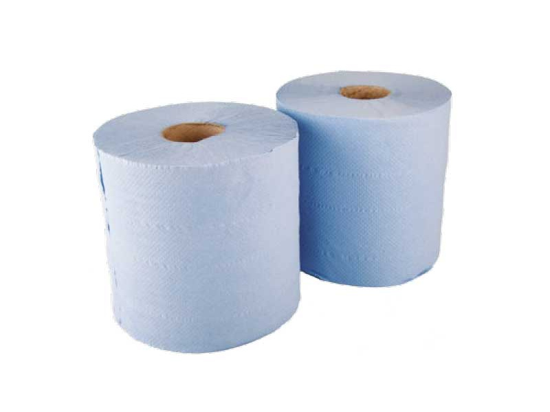 2-Ply Blue Paper Roll - 20cm Wide - 6 x 150M Roll