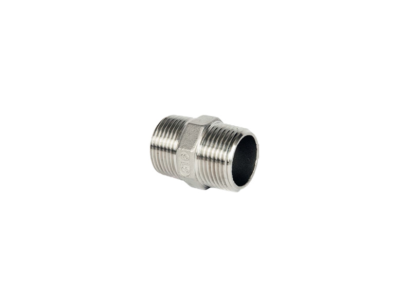 3/8" BSP S/Steel Hexagon Nipple 150 PSI