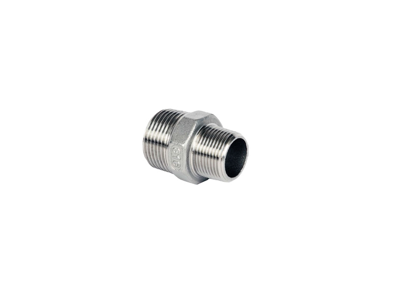 1 1/2" x 3/4" BSP S/Steel Reducing Hexagon Nipple 150 PSI