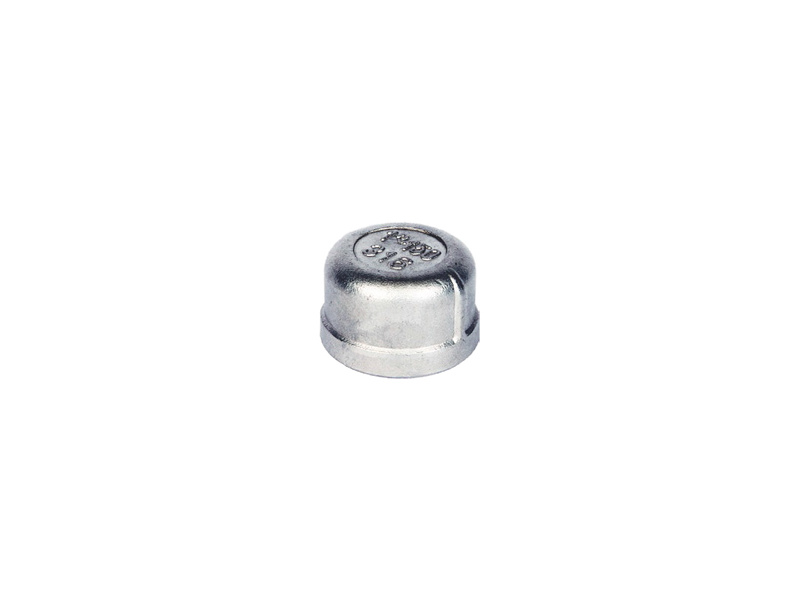 1 1/2" BSP S/Steel Round Cap 150 PSI