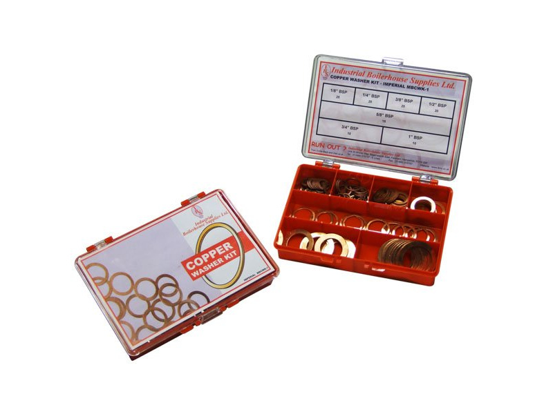 Copper Washer Kit 130 PCE - Imperial 7 sizes