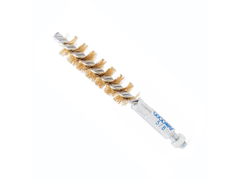 5/8" Brass Wire Brush  C/W Male Connection 1/4-28 UNF