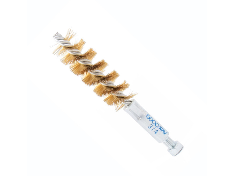 3/4" Brass Wire Brush C/W Male Connection 1/4-28 UNF