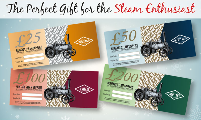 Heritage Steam Supplies Gift Voucher