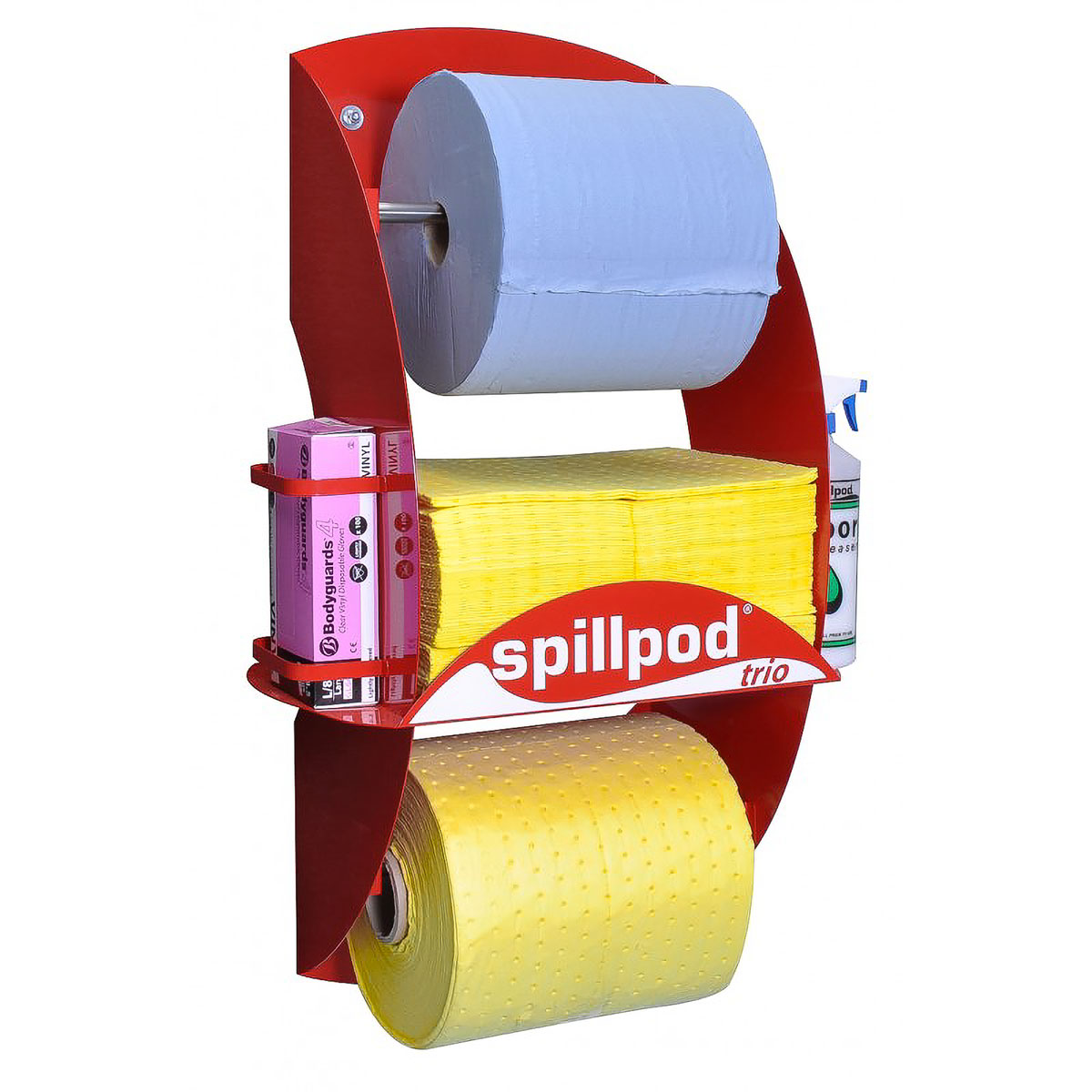 SpillPod Trio (Chemical) - Blue 2-ply 1000 Sheet Paper Roll