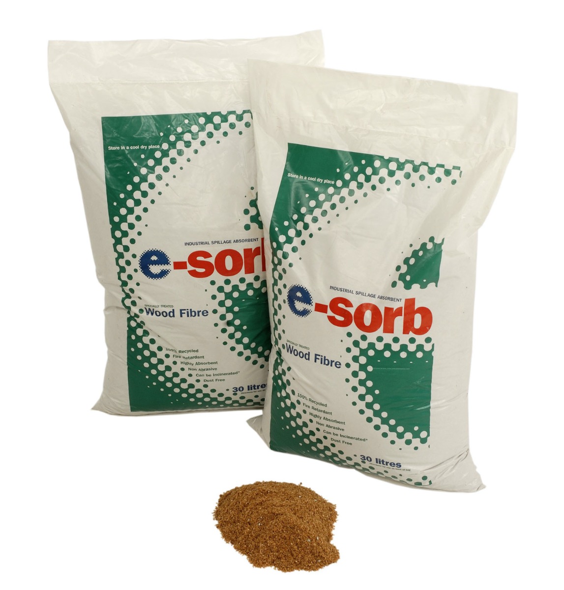 E-SORB Fire Retardant Wood Fibre Granules - 30L