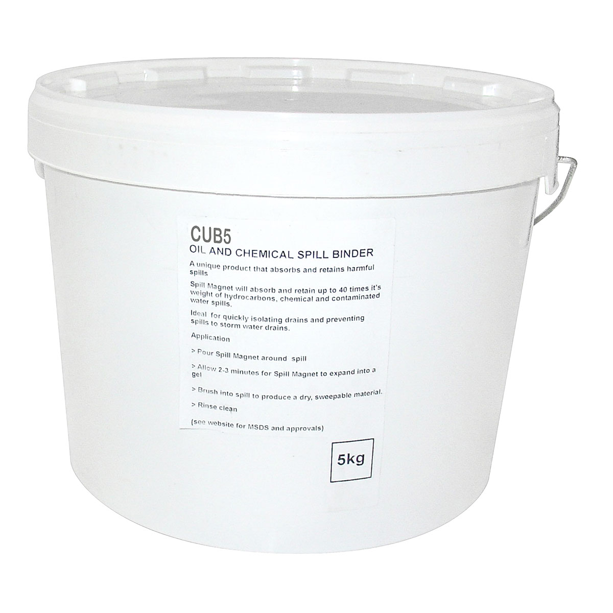 Oil & Chemical Spill Binder 5KG - Absorbs - 300L