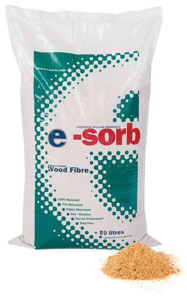 E-SORB Fire Retardant Wood Fibre Granules - 80L