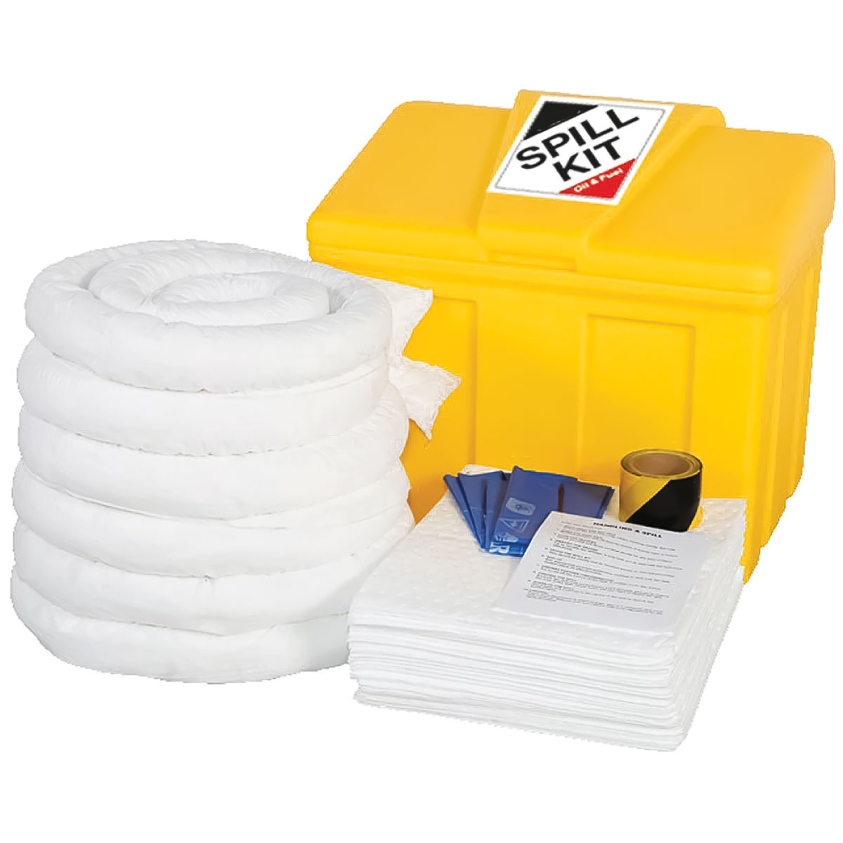 Oil & Fuel Spill Kit - Locker - Absorbs 125L