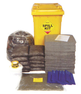 Chemical Spill Kit - Wheelie-bin - Absorbs 350L