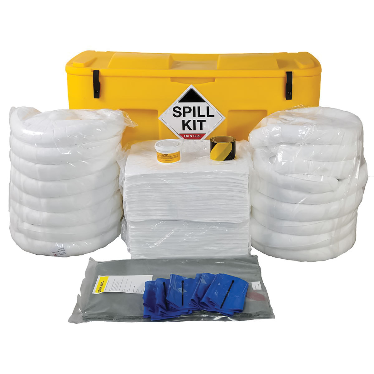 Oil & Fuel Spill Kit - Mobile Locker - Absorbs 350L