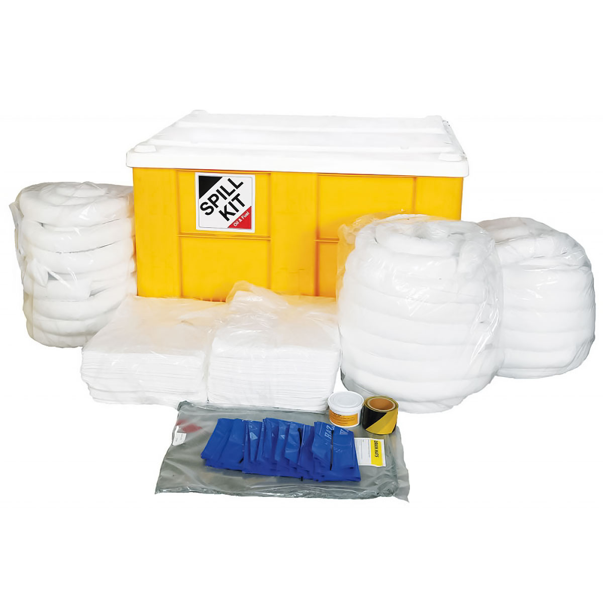 Oil & Fuel Spill Kit - Box Pallet - Absorbs 600L