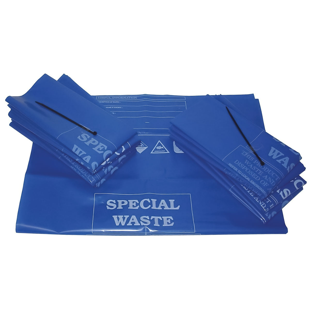 Value Disposal Bags and Ties - 46cm x 90cm - Pack of 10