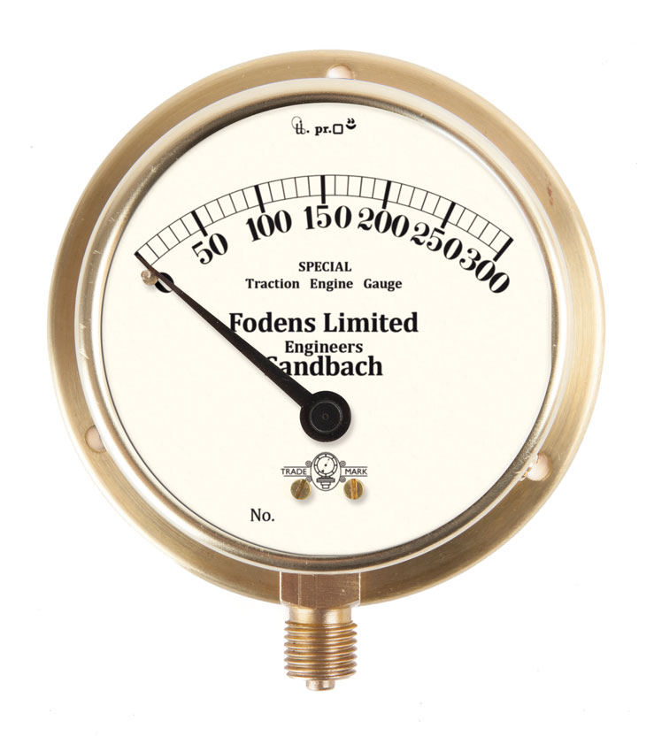 3" Dial New Heritage Pressure Gauge - Fodens Limited