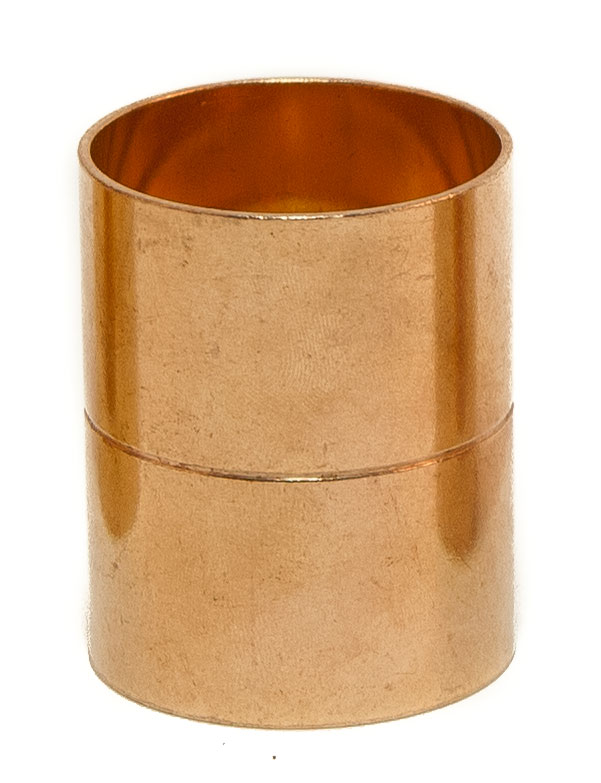 Plain Copper Straight Coupling  for Tundish 42mm