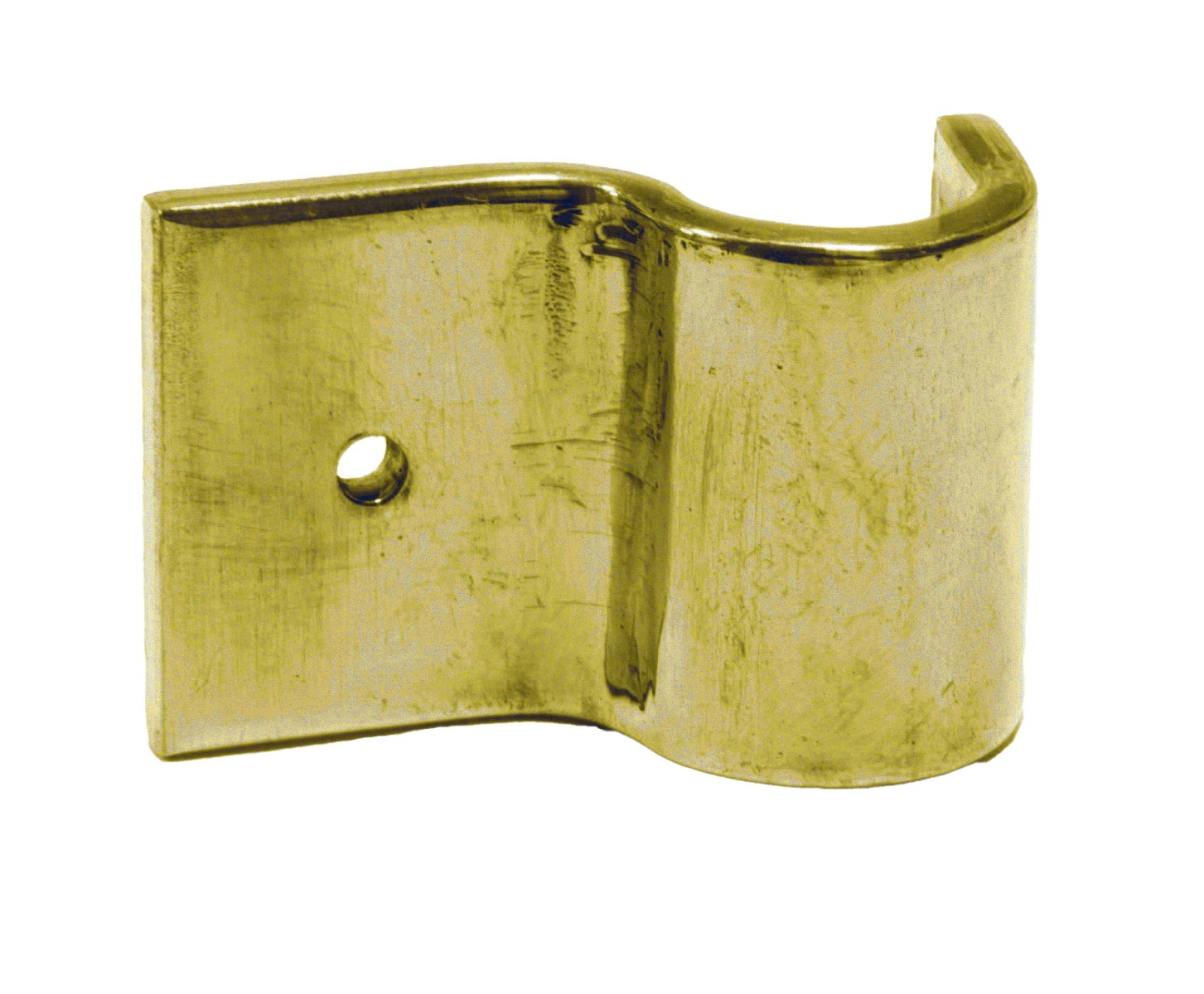 1/2" Pipe Fastening Bracket - Single - Large - Brass