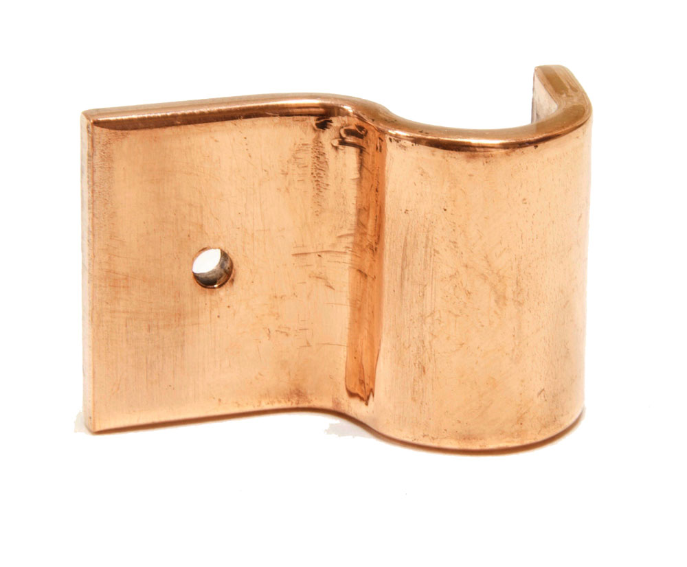 1/2" Pipe Fastening Bracket - Single - Large - Copper