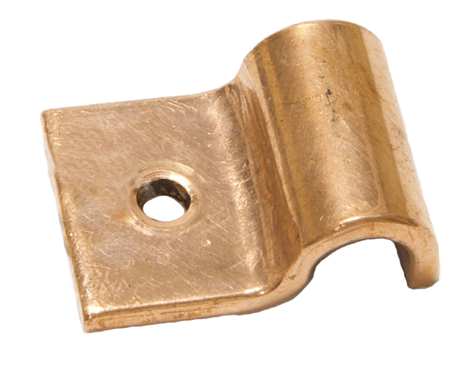 1/2" Pipe Fastening Bracket - Single - Small - Copper