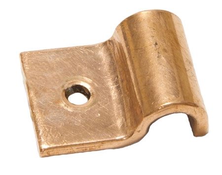 3/8" Pipe Fastening Bracket - Single - Large - Copper