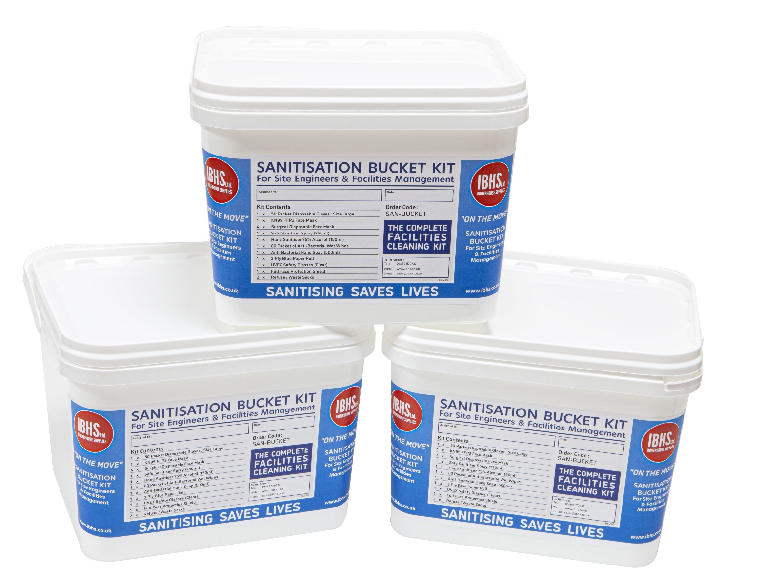 Sanitisation Bucket Kit for SE's & FM's on the Move