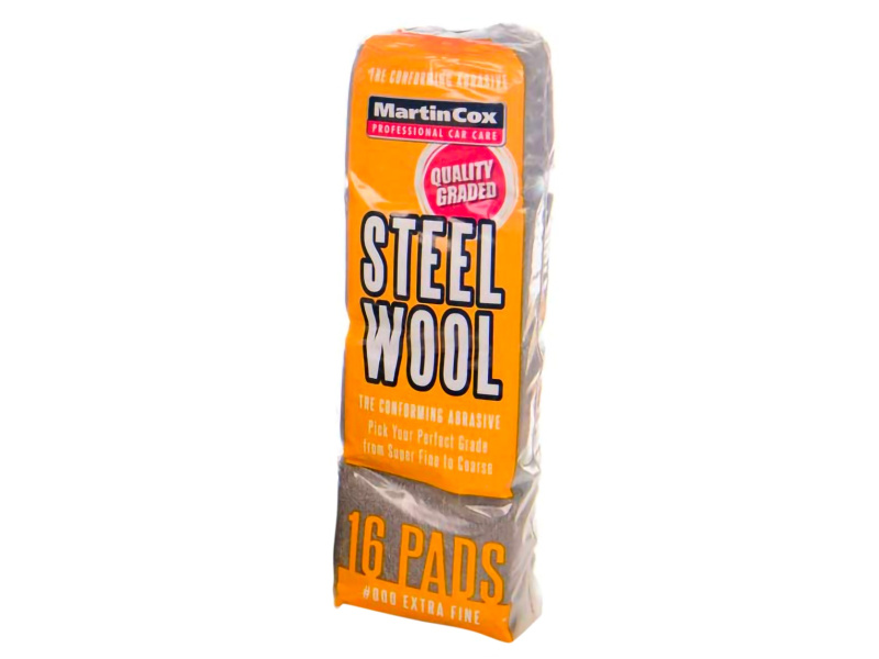 Steel Wool #000 Extra Fine Grade Pack of 16 Pads