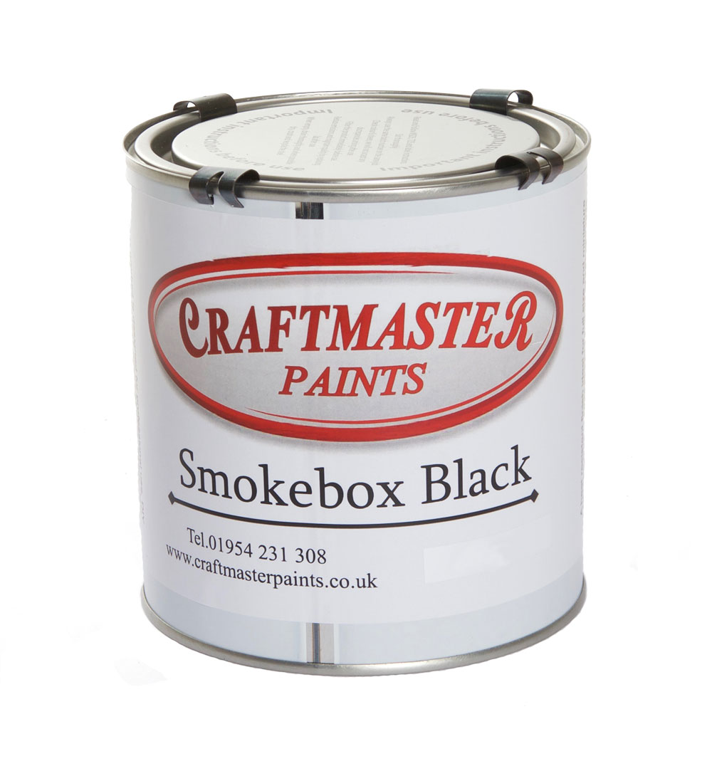 Craftmaster Smokebox Black Paint Satin - 1Ltr